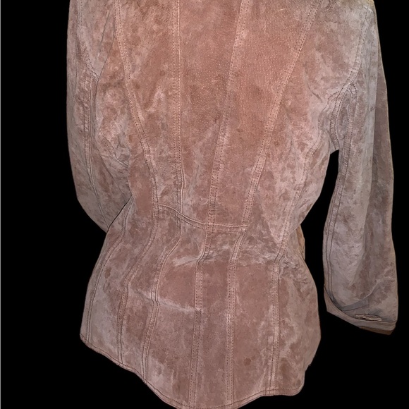 Y2K Vintage Tan Caramel Brown Genuine Leather Moto Jacket - Picture 12 of 13